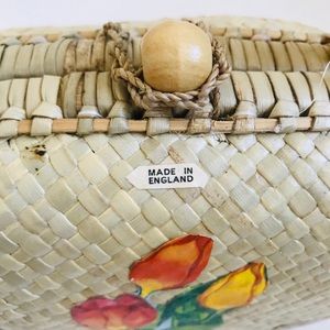 Unique purse with raw decoupage on both sides